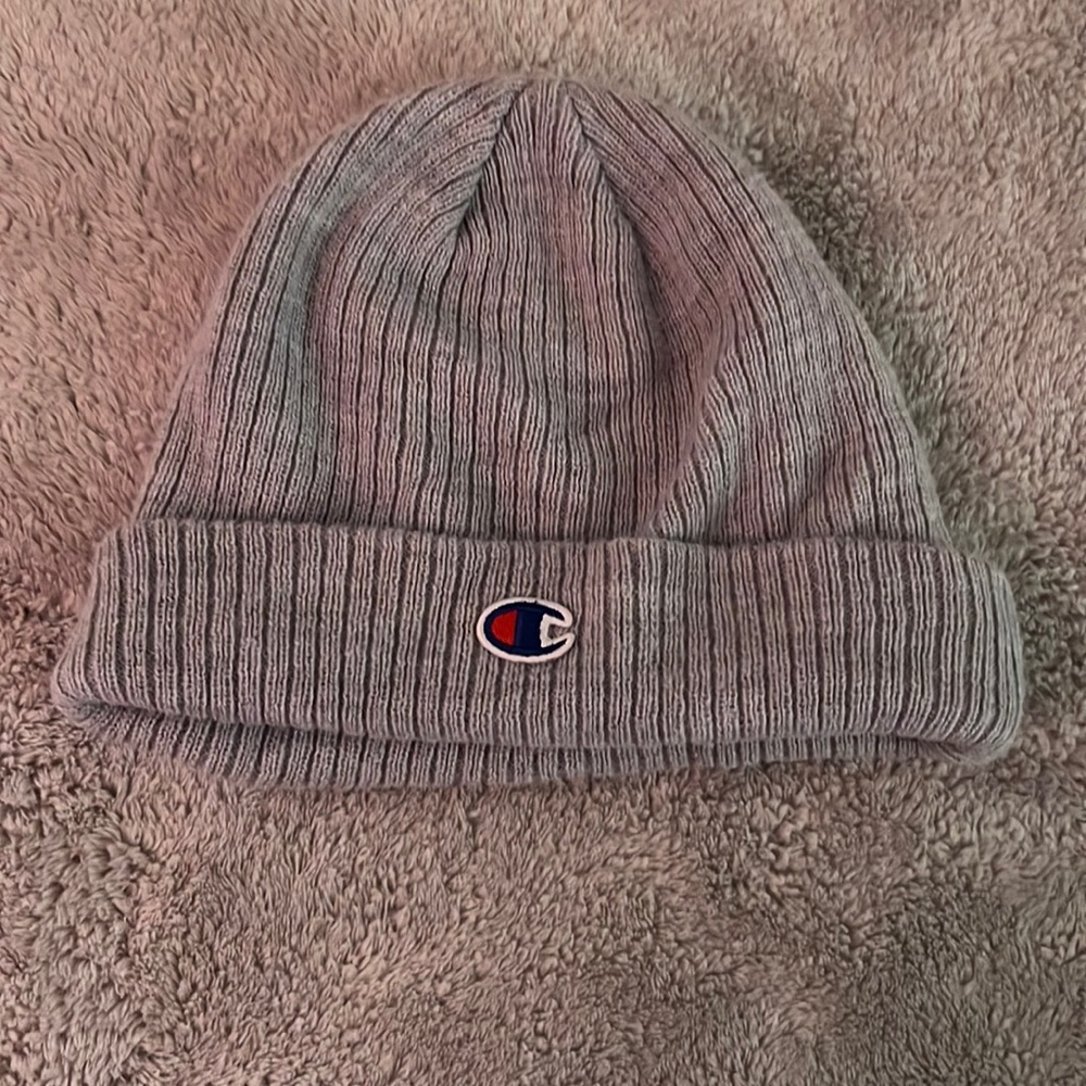 Champion grey beanie
